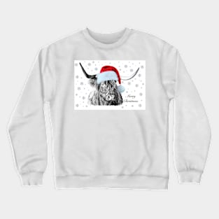 Cladich Highland Christmas Cow Crewneck Sweatshirt